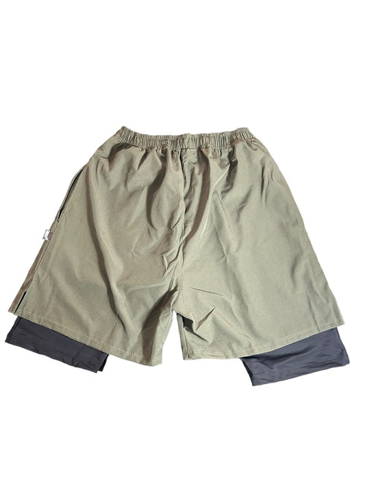 Short Deportivo / Licra Verde Militar