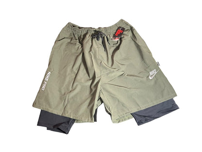 Short Deportivo / Licra Verde Militar